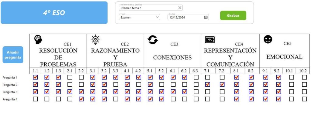 Profesor software screenshot